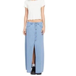 Volcom Long Denim Skirt - Size Small